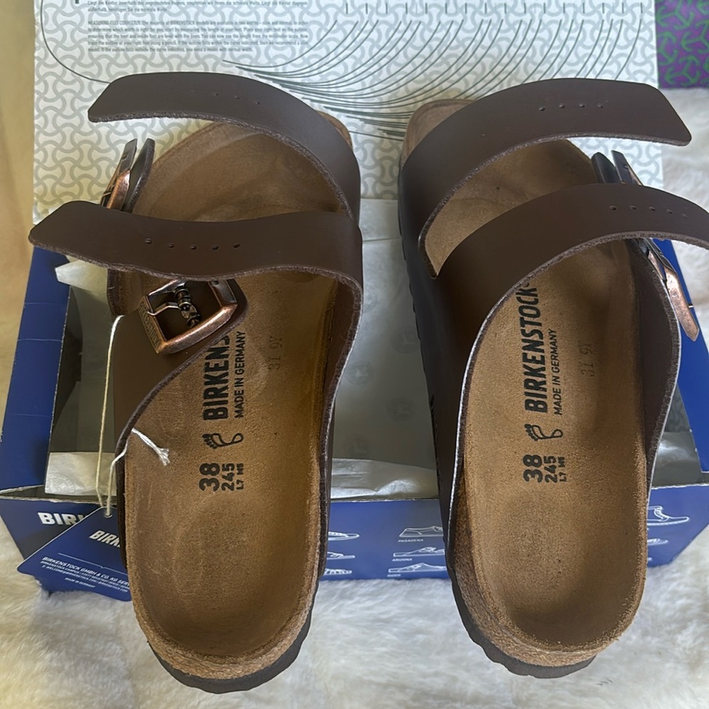 Birkenstock Arizona birkibuc brown mocha #38
